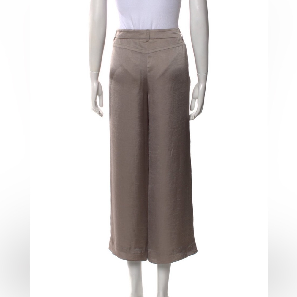 Giorgio Armani Taupe Wide Leg Women's Pants - Picture 3 of 3